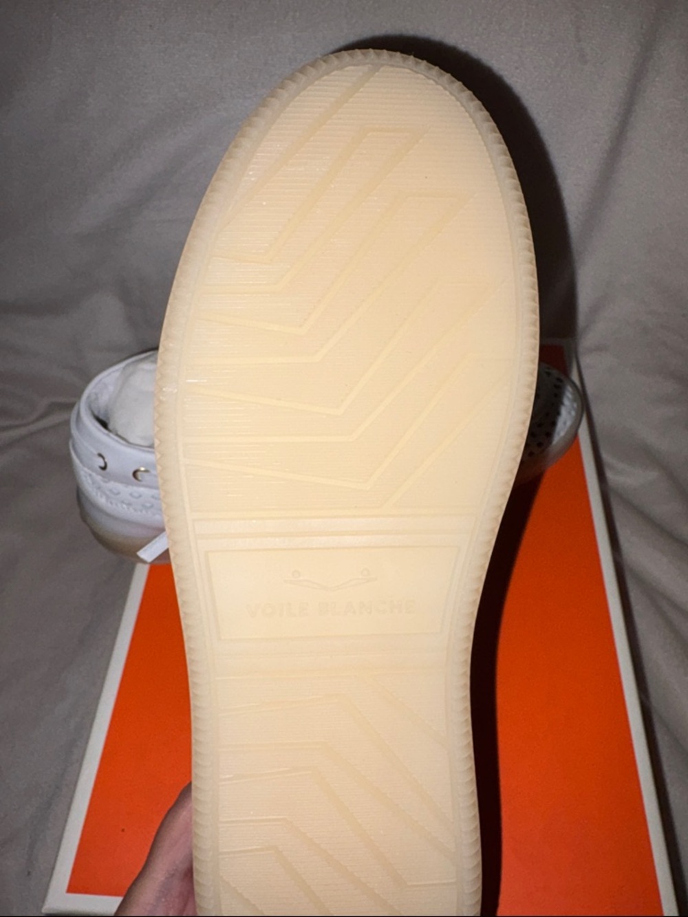 NWT VOILE BLANCHE Olivia Wind Boat Shoe in White - Picture 16 of 16